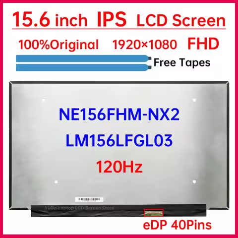 15.6 Inch 120Hz Laptop LCD Screen LM156LFGL03 NE156FHM-NX2 For Dell G15 G5505 G5510 G5511 G5515 Disp