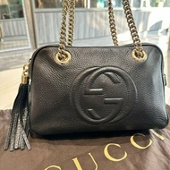 *SHIHNA名牌精品*GUCCI SOHO 流蘇肩背包