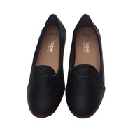 Giày nữ búp bê da bò trơn đen Trường Hải TH0020