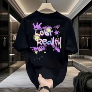 Cyber Graffiti Lost Reality Trendy Bright Color Print Men's T-Shirt