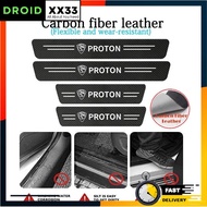 Carbon Fiber Side Door Step Protector Complete Set 4Pcs Alza Axia Aruz myvi Bezza Viva Proton