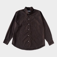 Selfness™ CLASSIC SHIRT OVERSIZED FIT IN BROWN