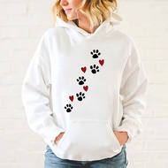 New Dog Paw Printed Hooded Sweatshirt Men Harajuku Hoodie Loose Hoodies Xxs4Xl