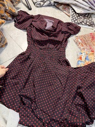 T.R.H. APPAREL Ready Stock 2 in 1 set short sleeve crop top and long skirt coordinates T.R.H. APPARE