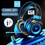 G58 RGB Gaming Headset Gamer 7.1 Headphones Surround Sound Stereo Wired Earphones Game Headsets. LIK