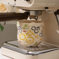 ⭐Chinese Style Cute Hahahaha Ceramic Hand Cup Gourd New Year Cup Coffee Latte Cup Fortune Gift⭐