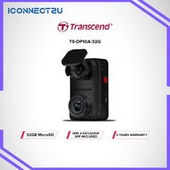 Transcend 2K QHD 1440P DrivePro 10 Dashcams with 32GB microSD - TS-DP10A-32G