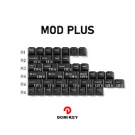 Domikey Cherry Profile abs doubleshot keycap WOB White on Black for mx stem keyboard poker 87 104 gh