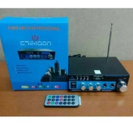 Original Crimson S-5 AC/DC Stereo Bluetooth Usb Karaoke Radio Power Amplifier