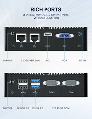 HYSTOU  Computer In NUC Celeron J4125 ssd m.2 Pfsense Firewall Server windows11 pro key linux itx fa
