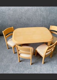 經典絕版 re-ment 2006 餐桌連凳套裝 kitchen table set 100%全新未開封