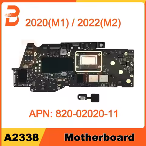 Tested Original Motherboard For MacBook Pro 13" M1 M2 A2338 Logic Board 8/16GB 256/512GB 1TB 820-020