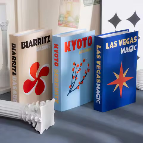 3Pcs Fashion Fake Books Living Room Decoration Designer Books Coffee Table Ornaments Club Hotel Room