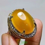 STONE RING CEMPAKA YELLOW SUNKIST ORANGEnatural BIG SIZE