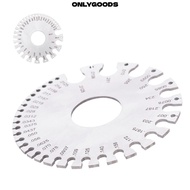 ONLYGOODS Round Wire Gauge, Stainless Steel Round Dual Sided Design Thickness Gauge, 0-36 Gauge Rang