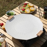 卡式爐幾何烤盤（40cm）戶外露營電磁爐瓦斯爐通用燒烤盤不沾烤肉盤