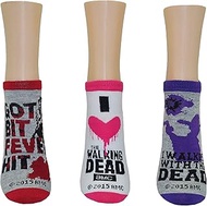 The Walking Dead Lowcut Socks (3 Pair) - Got Bit Fever Hit - Ladies Shoe Size 4-10, Got Bit, Shoe Si