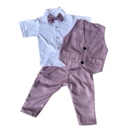UNGU FC56YZ children's suit taro vest 1 2 3 4 5 6 7 8 9 10 years month birthday party dress purple l