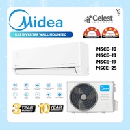 Midea R32 Inverter 4star 5star Air-conditioner CELEST MSCE Aircond MSCE-10/13/19/25CRFN8 1.0HP-2.5HP