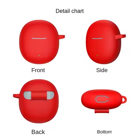 New Soft Earphone Case Silicone with Hook Protector Cover Dustproof Anti-drop Protective Sleeve for 