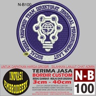 NB 100 EMBROIDERY PATCH SOCIAL LOGO DHYANA EDUCATION - INNOVATION EMBROIDERY TESTIMONI