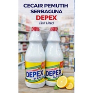 Depex Bleach Regular (2 x 1L) - Twin Pack Pemutih Pakaian & Pembasmi Kuman