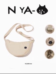 (包順豐) 日版驚訝貓 Nya 斜背包 水餃包 全4色