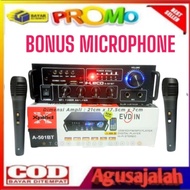 ALL COD AMPLIFIER PACKAGE + MIC DUO FLECO F-501 1000WATT AMPLIFIER BLUETOOTH RADIO EQ