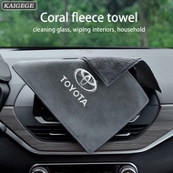 Toyota Car Towel Microfiber Wash Home Car Cleaning Drying Cloth for Vios Rush Raize Big Body Wigo Hilux Hiace Commuter Corolla Cross Calya Wish Sienta Supra Estima Noah Avanza
