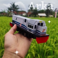 Rangkaian mainan miniatur kereta api Indonesia murah, Lokomotif CC201 Ocean blue