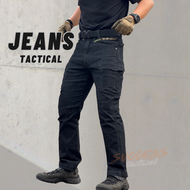 JEANS G2 กางเกงยีนส์ยุทธวิธี 8 กระเป๋า กางเกงยีนส์ยุทธวิธี กางเกงยีนส์คาร์โก้