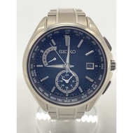 SEIKO mens watches BRIGHTZ solar wrist watch analogues titanium Black Silver 8B63-0AV0 Direct from J