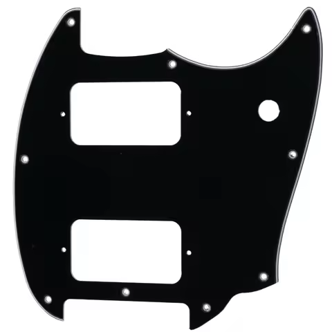Musiclily Pro 9 Holes Round Corner HH Guitar Pickguard for Squier Bullet Mustang Style Electric Guit