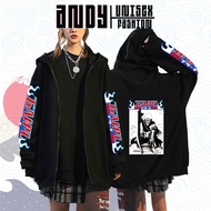 BST Mẫu Áo Khoác Hoodie Có Khóa Kéo In Hình Anime Bleach Kurosaki Ichigo Phong Cách Đường Phố Nhật B