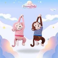 DreamyDoll's Hanging Monkey Doll Tissue Holder Car Hanging Tissue Holder/