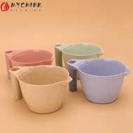 CHINK Hair Dying Container, Styling Accessories Wheat Straw Coloring Mixing Dye Bowl,  DIY Large Cap