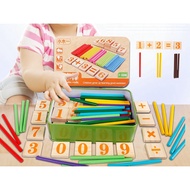 COUNTING STICKS Colourful 100pcs Mathematical Sticks Belajar Matematik Alat Belajar Matematik Kanak-
