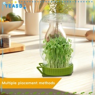 TEASG Sprouting Lids, With Stand Plastic Sprout Maker Kit,  Easy  Germination Bean Sprouts Grow Kit 