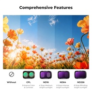 K&F Concept ND32-512&ND4+ND8+ND16+ND32 filter , for DJI Osmo Pocket 4 PRO