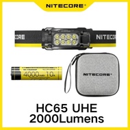 HC65 UHE 2000 Lumen USB-C Rechargeable Headlamp Reading Lights for Camping, Hiking, Hunting