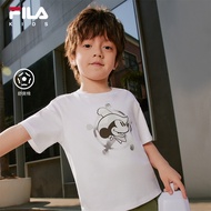 FILA KIDS CROSS OVER FILA X MICKEY MOUSE  Boys Short Sleeves T-Shirt (White)