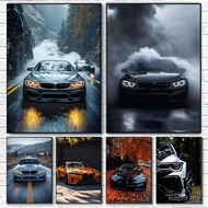 F-Famous C-Car F80 M3 8R Poster HD Art Print Cafe Bar Room Wall Decor,No Frame Canvas Painting Gift 