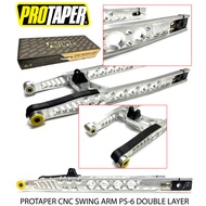 SWING ARM RS150 RS Y15ZR/16ZR PROTAPER PS-6 DOUBLE LAYER FULL CNC SWING ARM + 2 INCHES