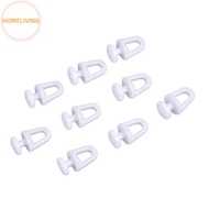 homeliving 60Pcs Plastic Rail Curtain Track Conveyor Hook Rollers Home Curtains Accessories SG