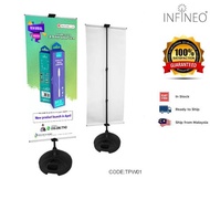 Outdoor Stable Round Base Bunting Banner Poster Tripod Stand with Water Tank 200cm Height