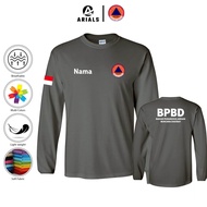 Arials Kaos Baju Lengan Panjang BPBD Badan Penanggulangan Bencana Daerah