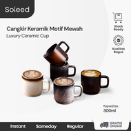 SOLEED Japanese Rustic Ceramic Mug 300Ml Dz03