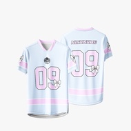 KOREAN RIBBON COQUETE CLASS JERSEY, FUTSAL JERSEY / Jersey Coquette DRYFIT MATERIAL FREE NICKNAME