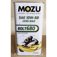 MOZU 10W50 SEMI SYNTHETIC MOTORCYCLE MINYAK HITAM 1.2 LITER 4T JASO MA2 LUBRICANT 10W-50 YAMAHA HOND