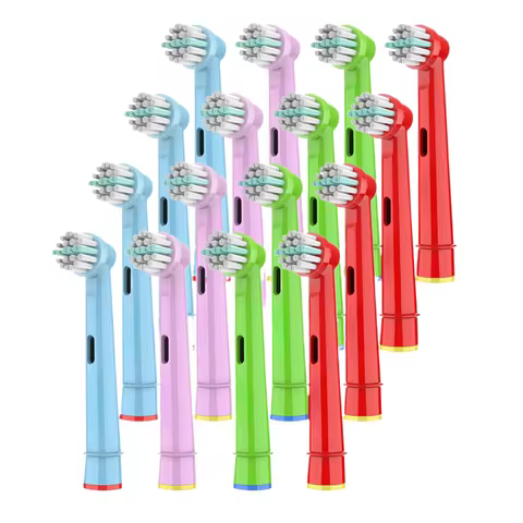 4/8/16Pcs Replacement Brush Head EB-10A Soft Bristle Kids Toothbrush Head Compatible For Oral B